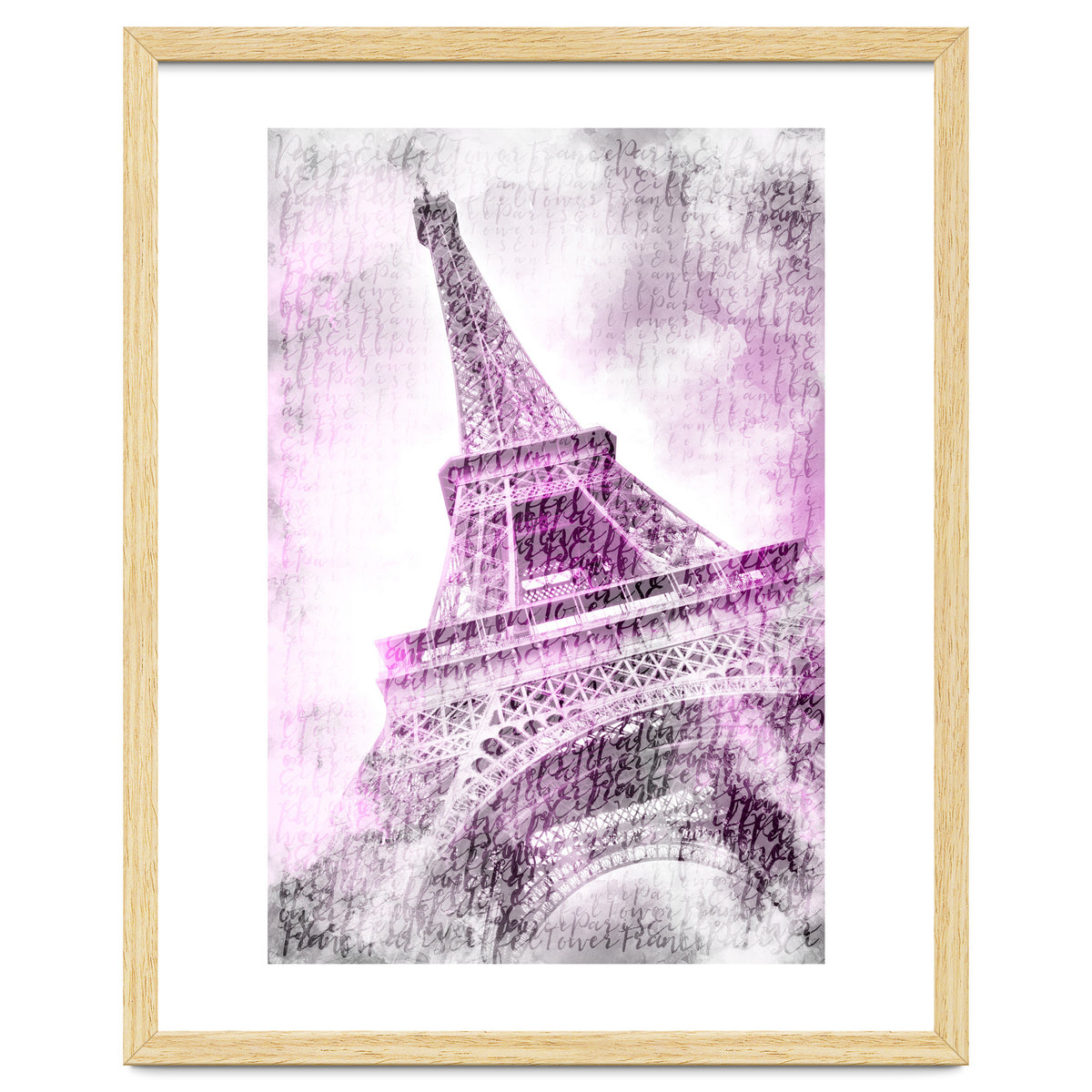 PARIS Watercolor Eiffel Tower | pink