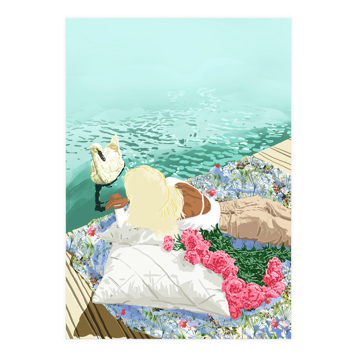 Heart Upon My Sleeve, Valentine's Day Love Bohemian (Print Only)