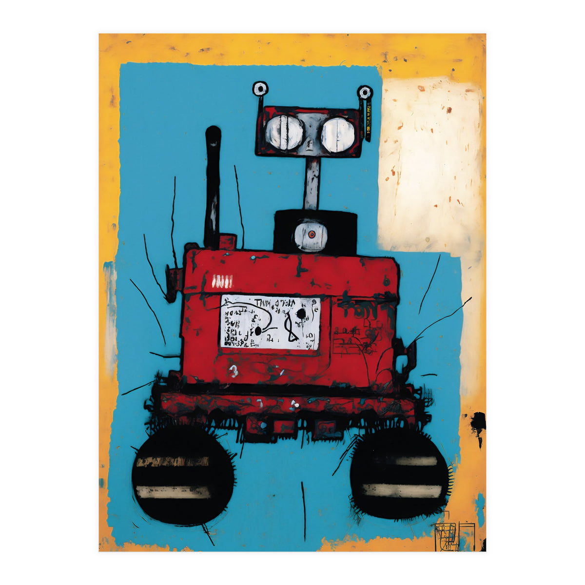 Robot Expressionist Painting (Print Only)