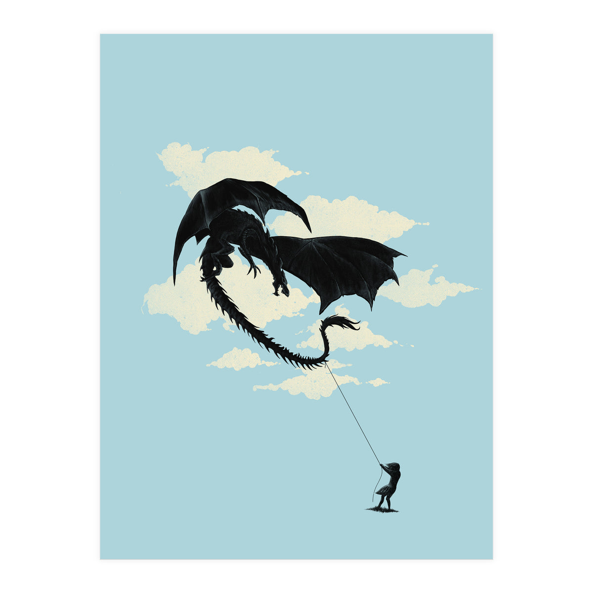 LITTLE GIRL PLAYING (Print Only)