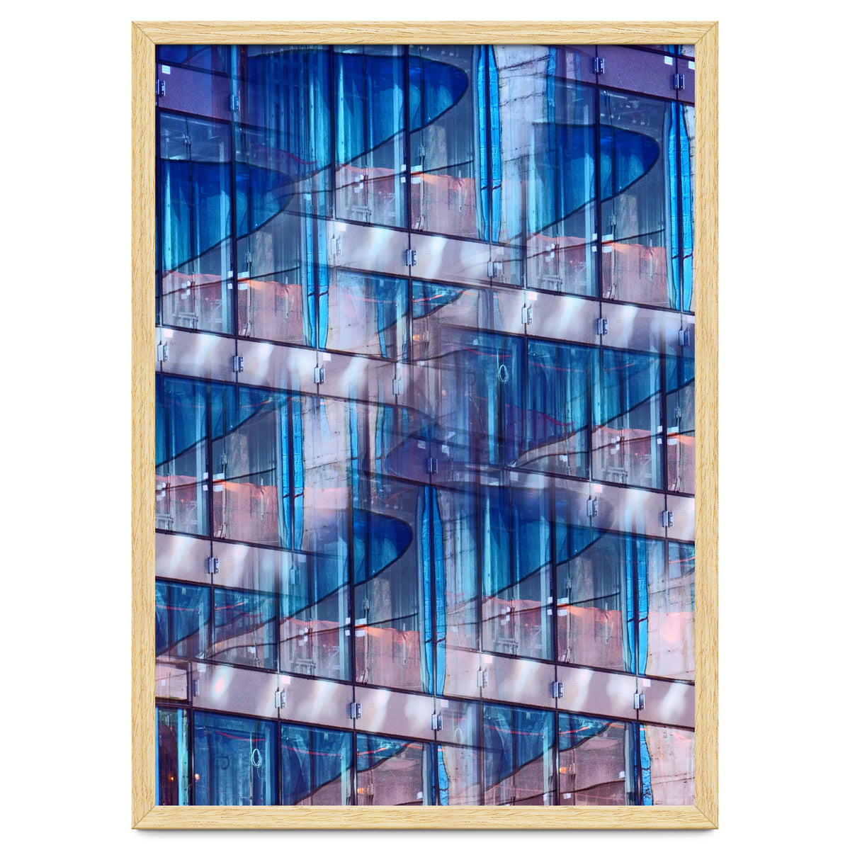 Blue Skyscraper Abstract