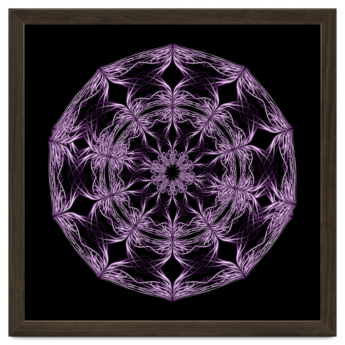 Mandala purple and black