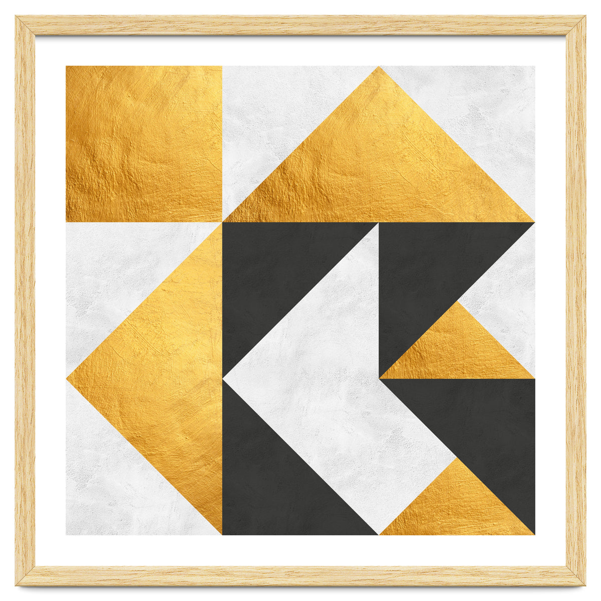 Gray and Gold Composition II