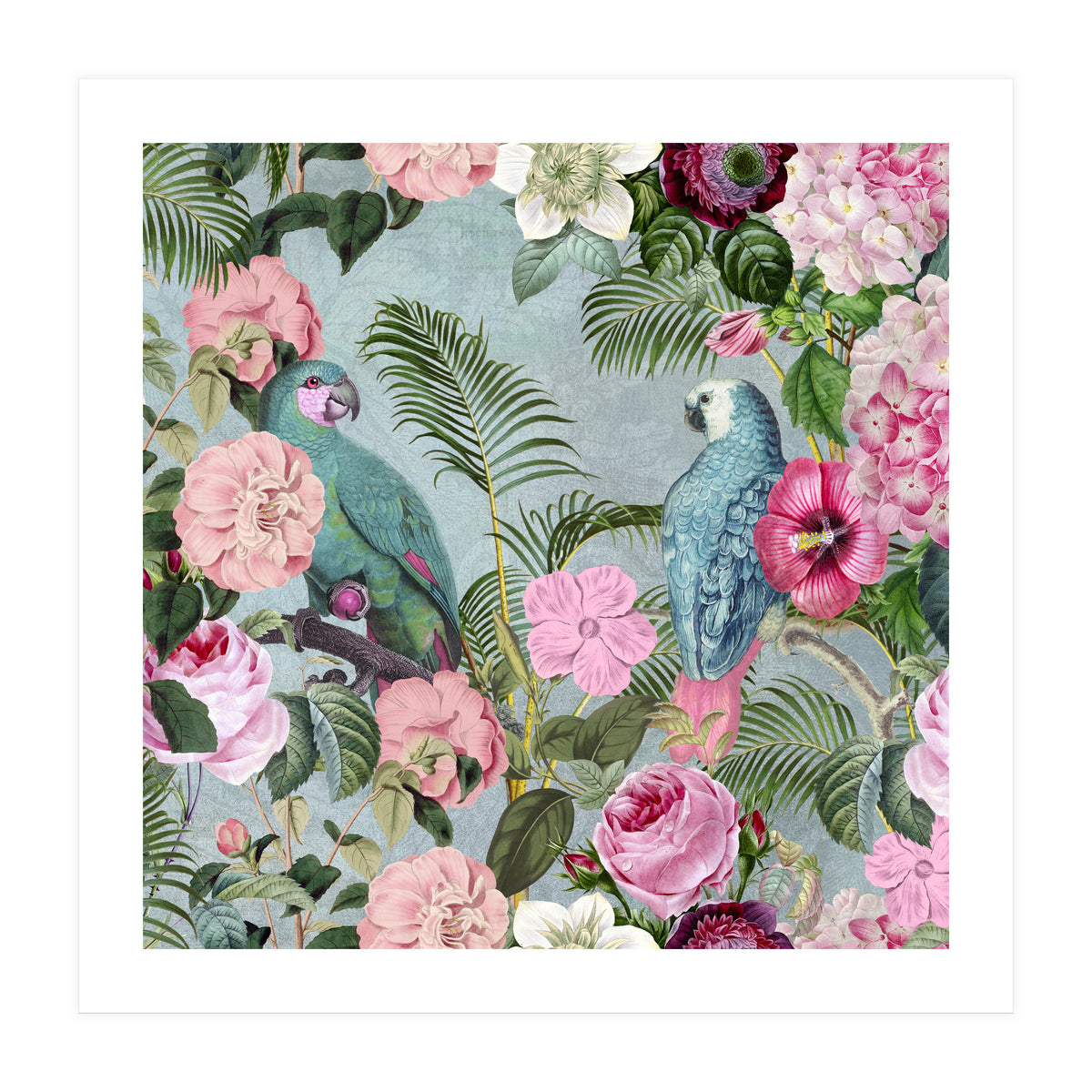 Jungle Rendevous Square  (Print Only)