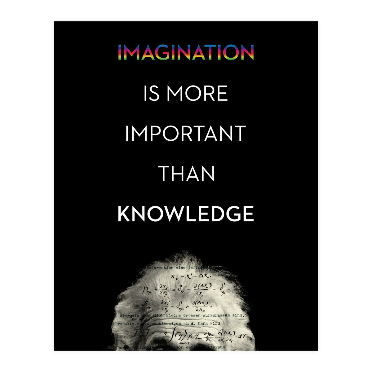IMAGINATION BY ALBERT EINSTEIN (Print Only)