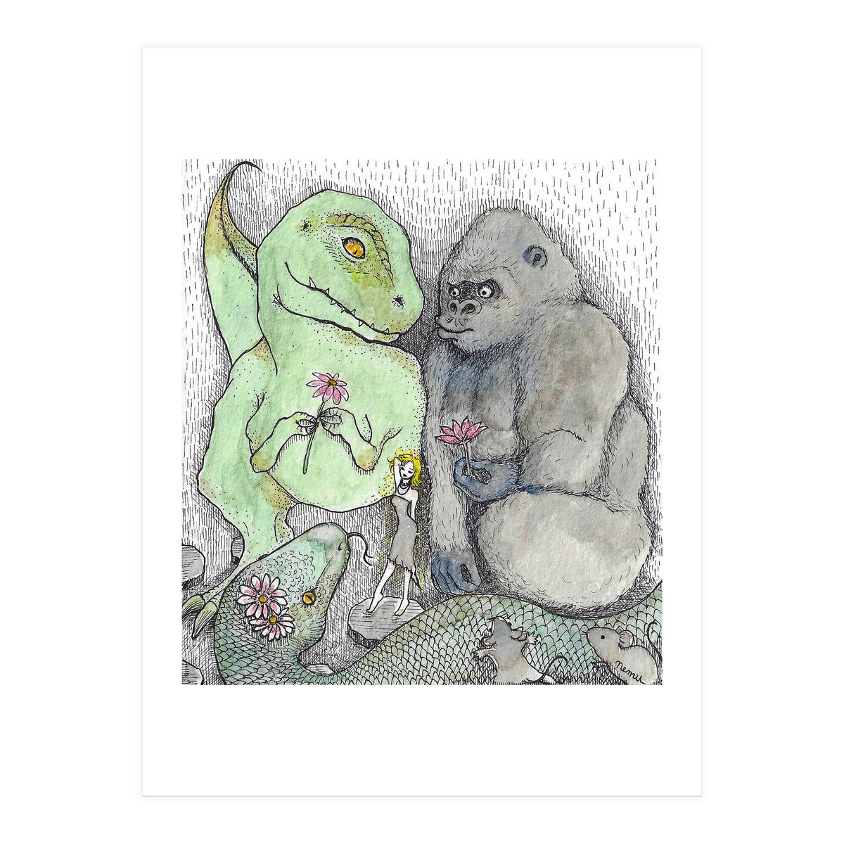 Kong Kong And Friends (Print Only)