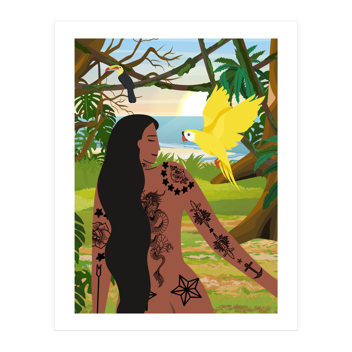 Golden Conure and Me (Print Only)