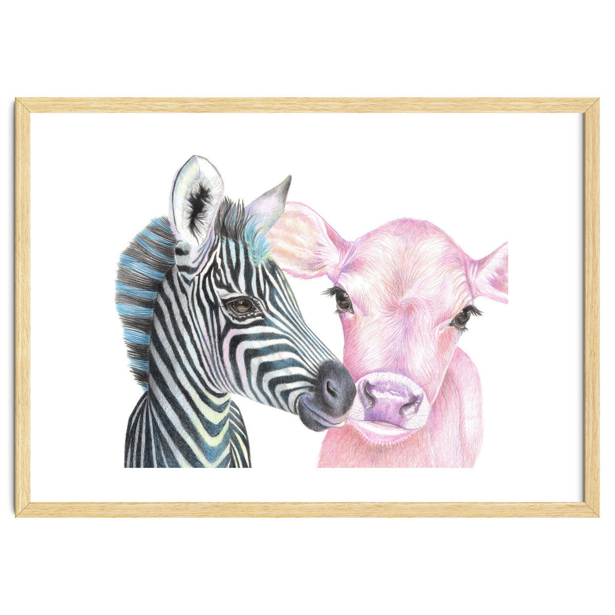 Zebra and Cow