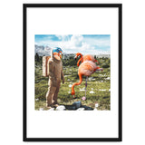 Alternate Reality, Surrealism Digital Photography, Space Flamingo Astronaut Collage thumbnail