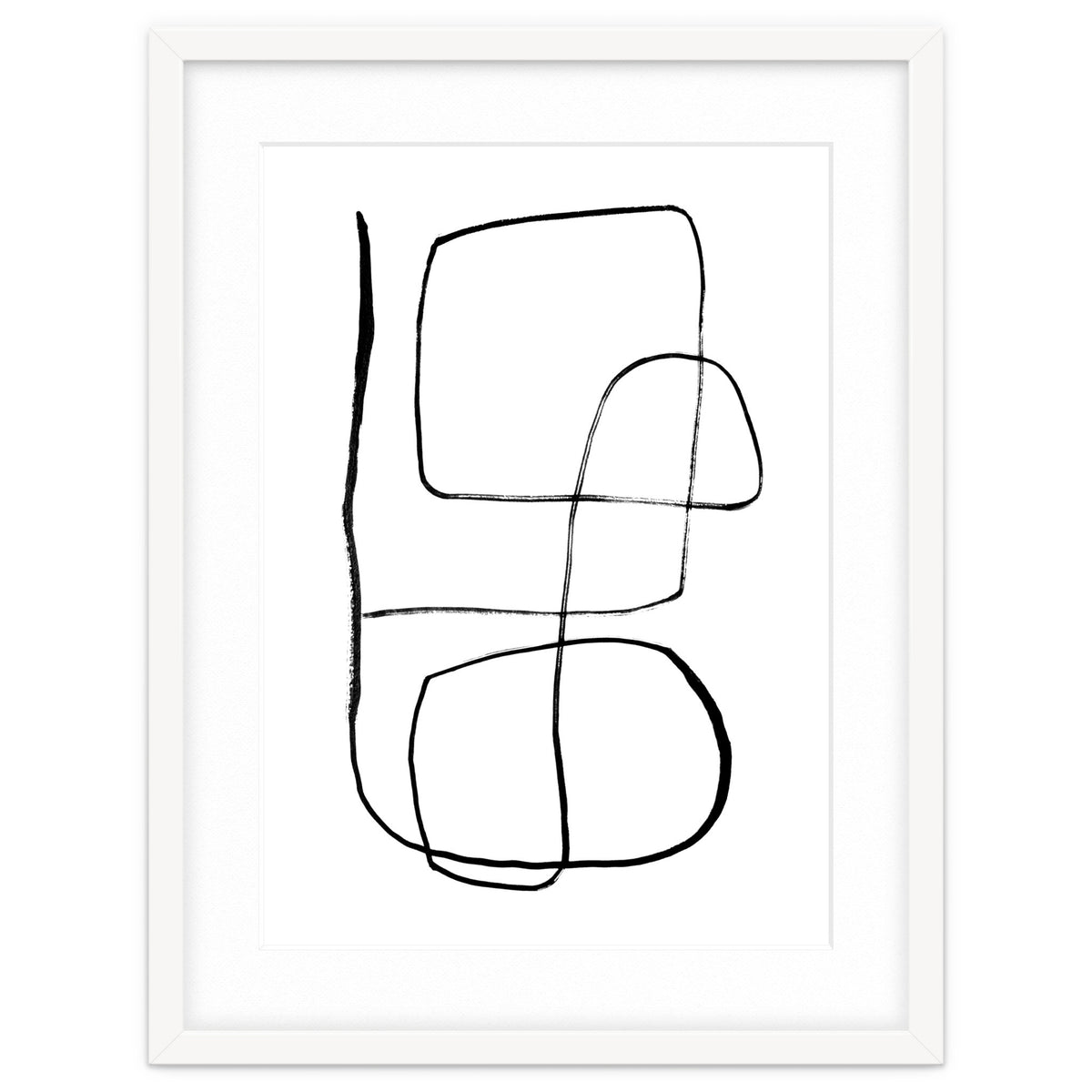 Mid-Century Line Art Print #3