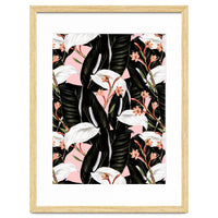 Flowery exotic botanical pink