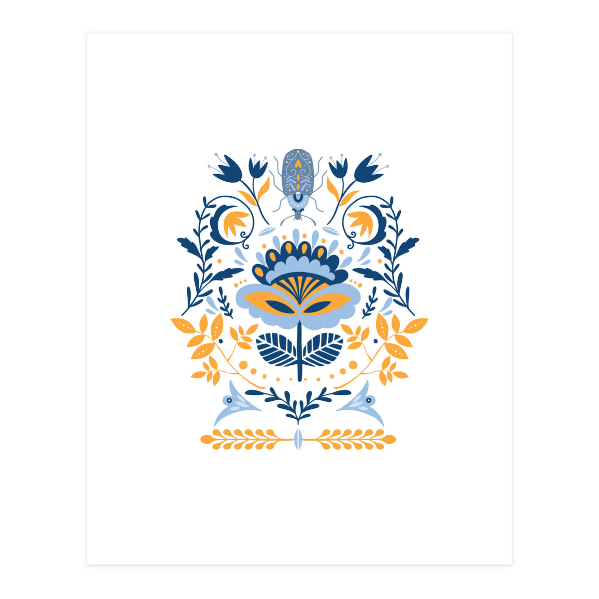 Scandinavian Folk Study 011  (Print Only)