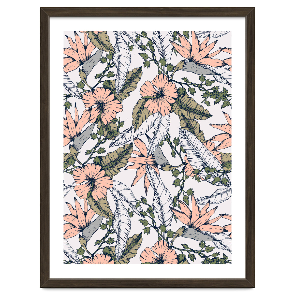 Tropical pattern pastel