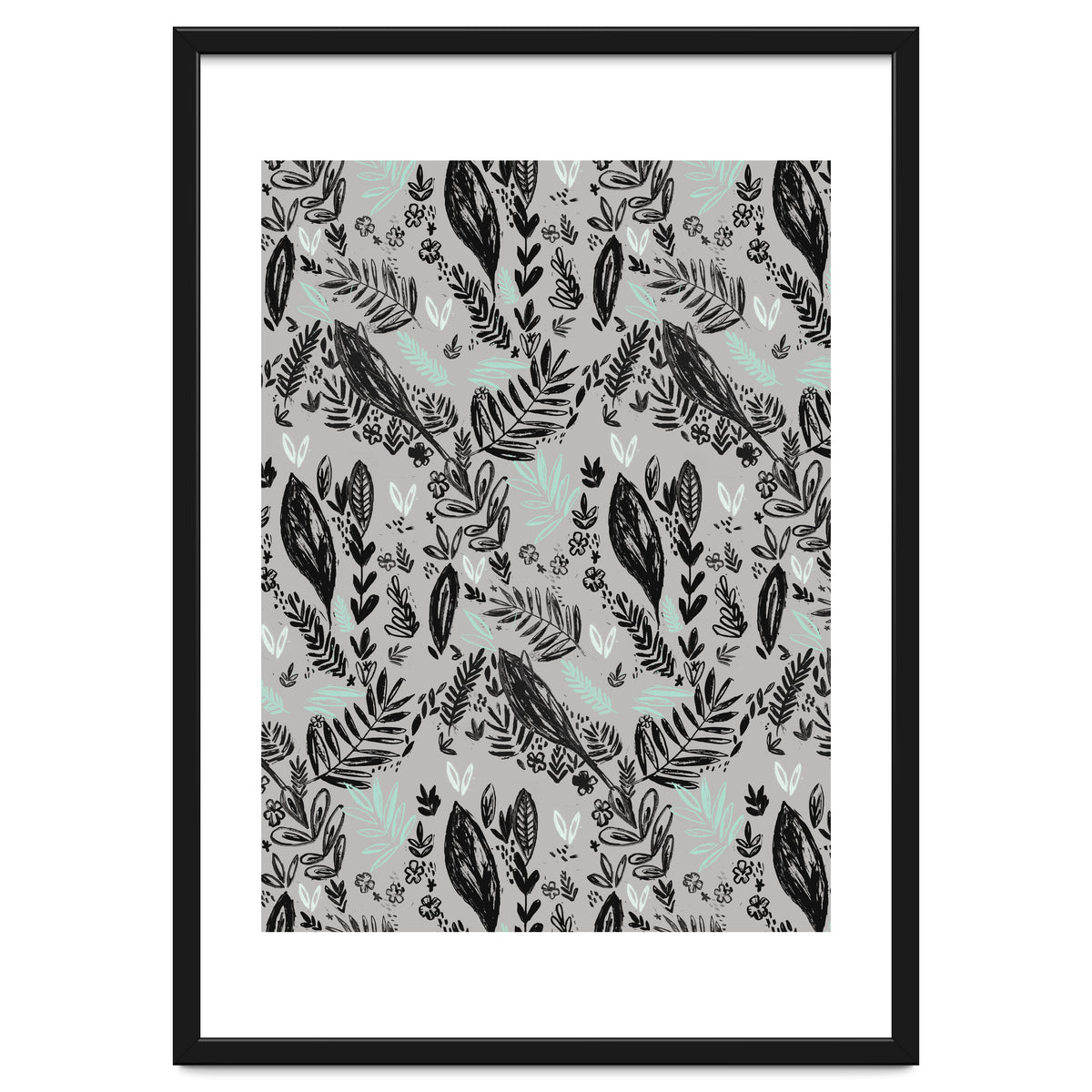 Inky Jungle Pattern