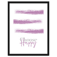 Text Art CHOOSE HAPPY | pink