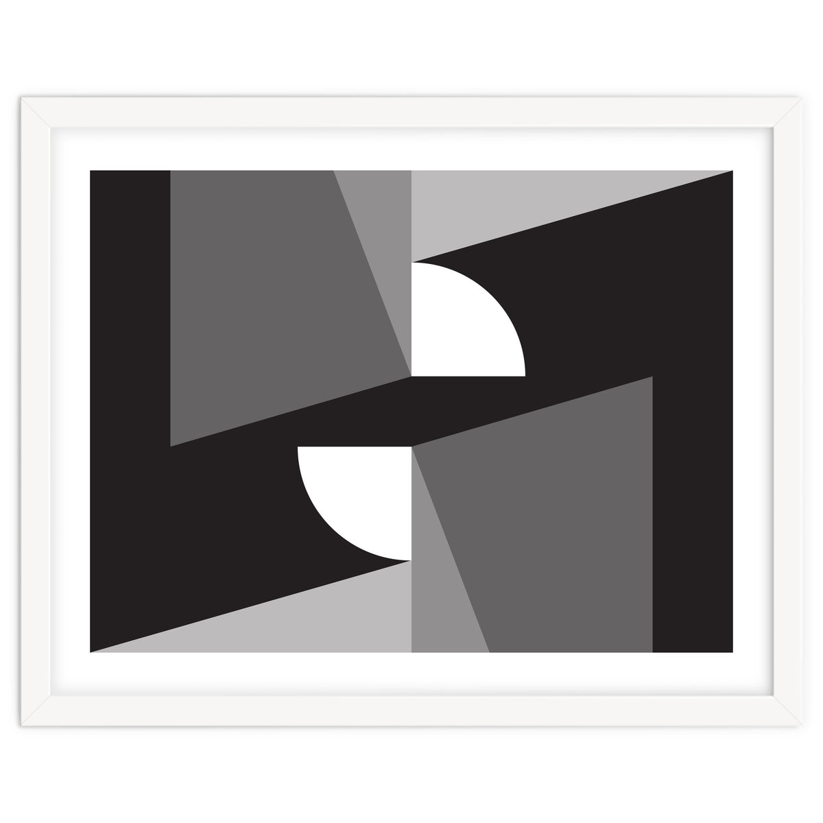 Geometric Shapes No. 11 - monochrome