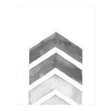 Grey Watercolor Chevron (Print Only) thumbnail