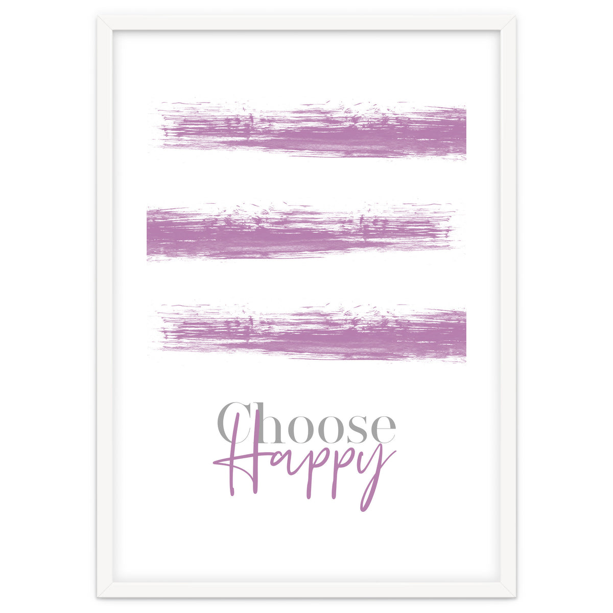 Text Art CHOOSE HAPPY | pink