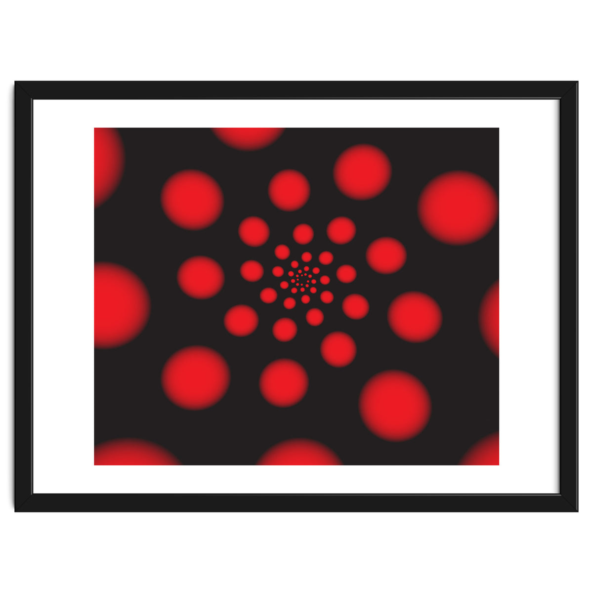 Red Spiral Dots