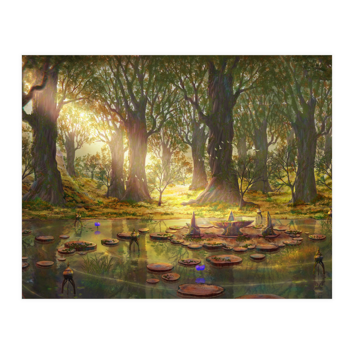 Lotus Stand Gridania (Print Only)