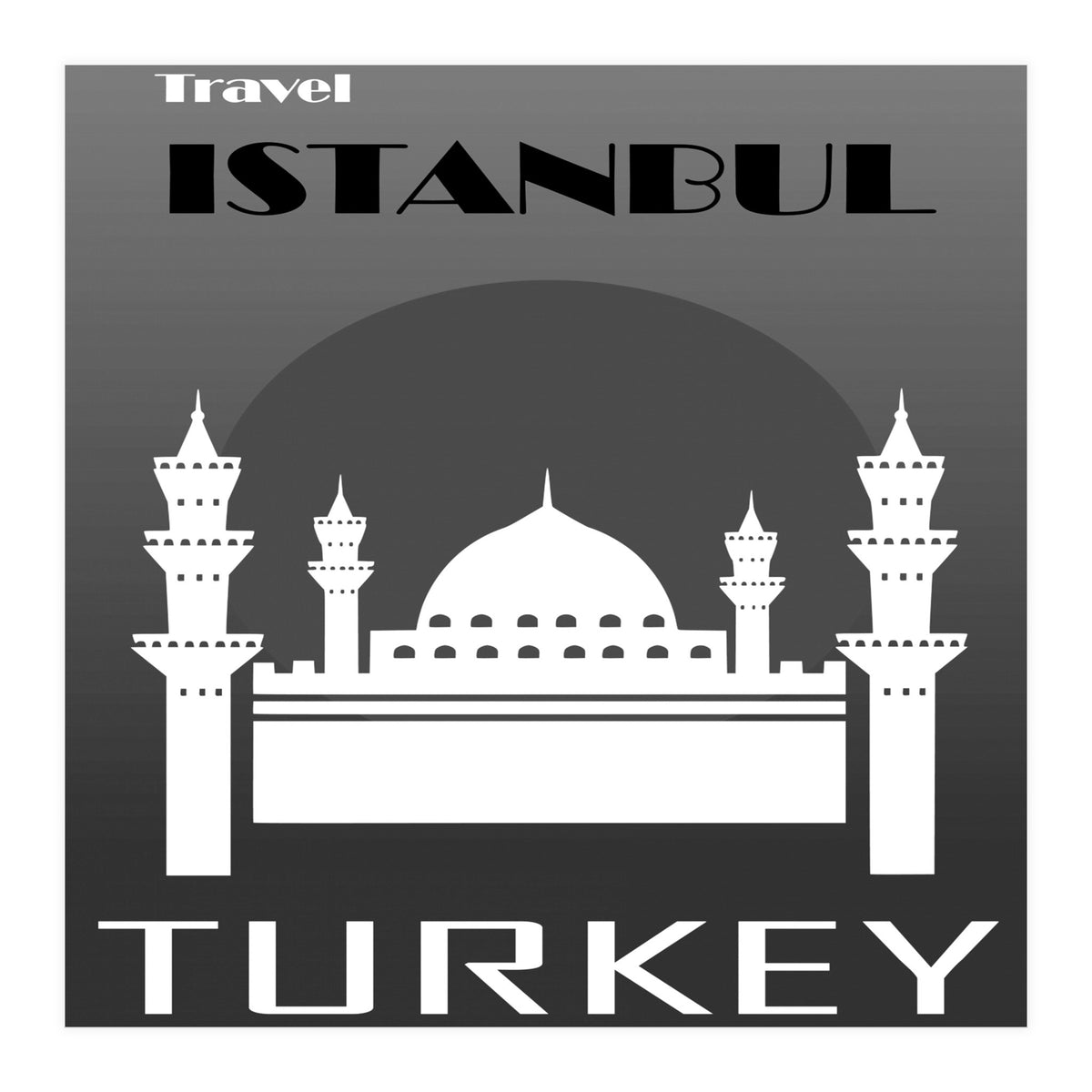 Istanbul Travel Poster  (Print Only)