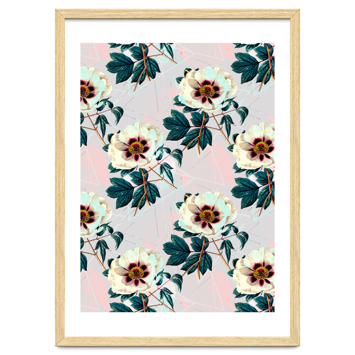 Flowery blooming with geometric
