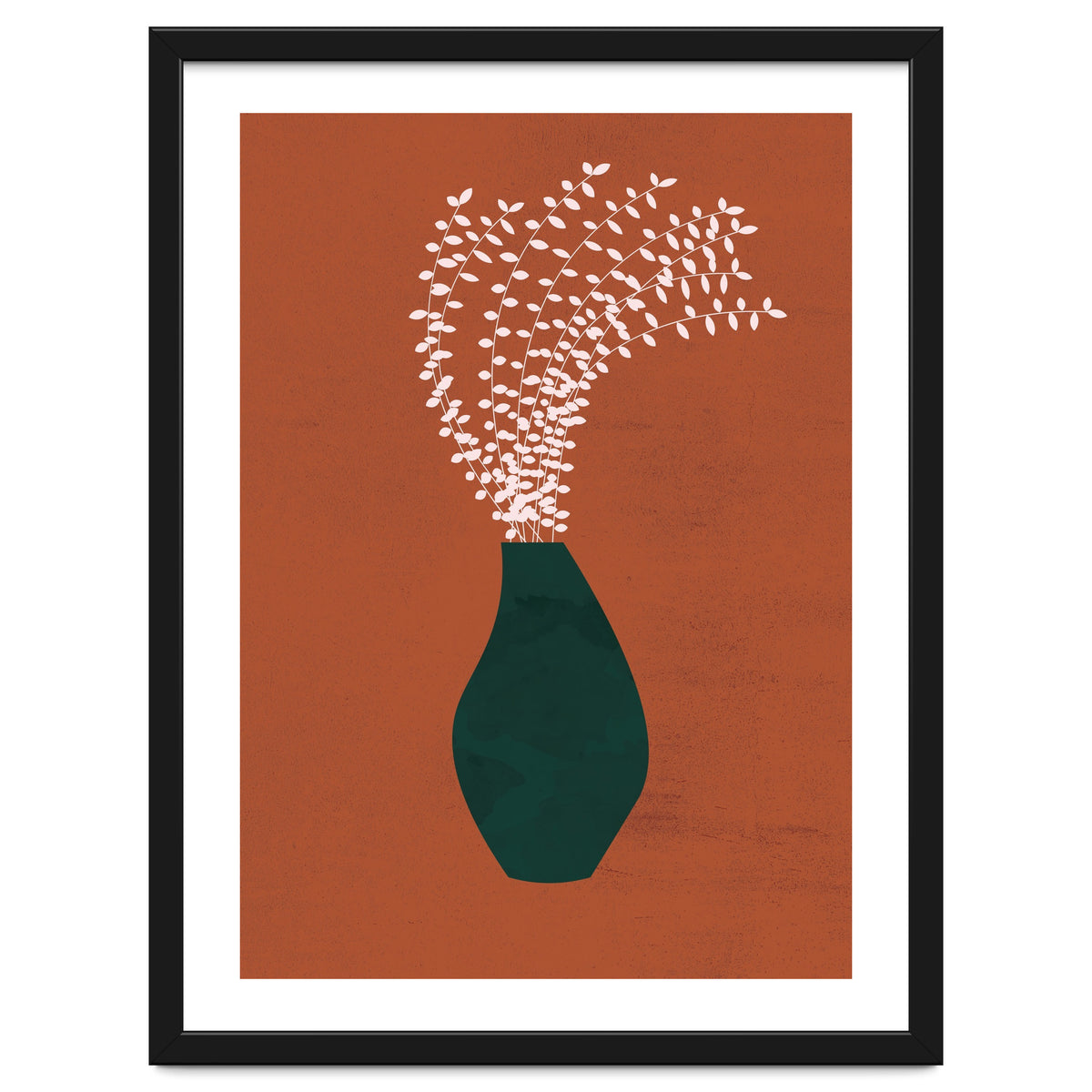 Terracotta Earth Tones Wall Decor Pottery Plant III