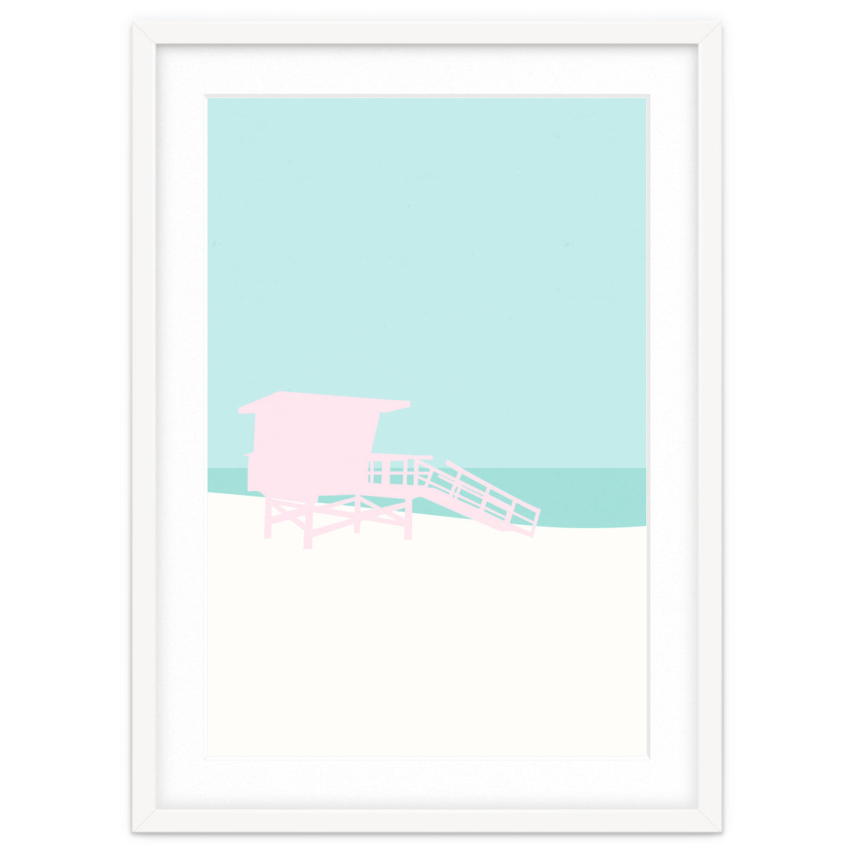 Minimal Lifeguard Tower - Turquoise Coast