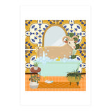 Ram Bathing in Moroccan Style Bathroom (Print Only) thumbnail