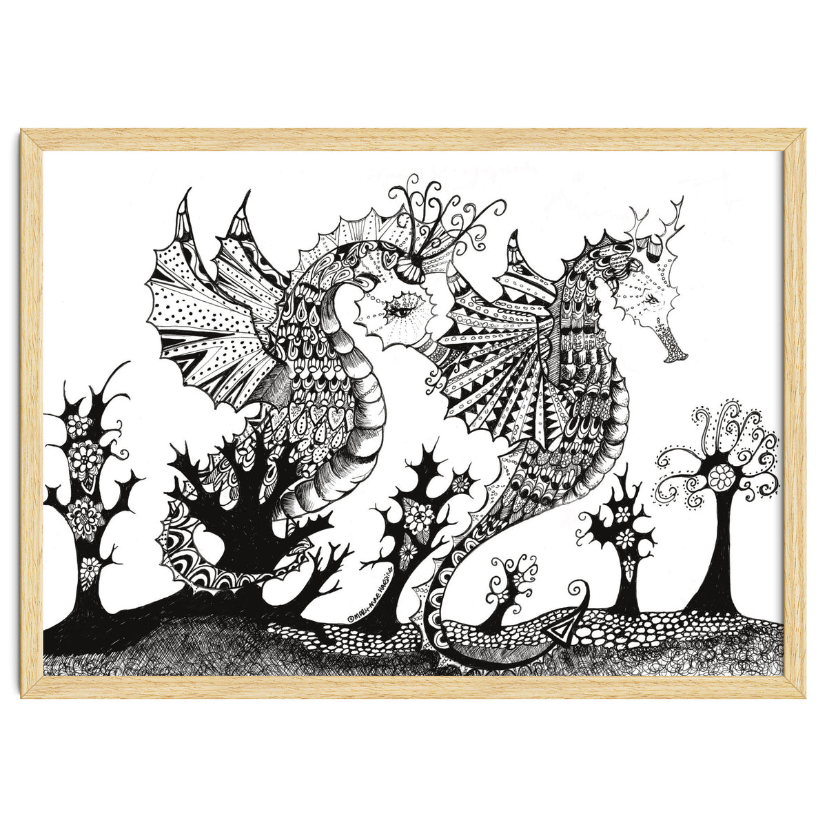 Seahorse Dragons Mystical Home