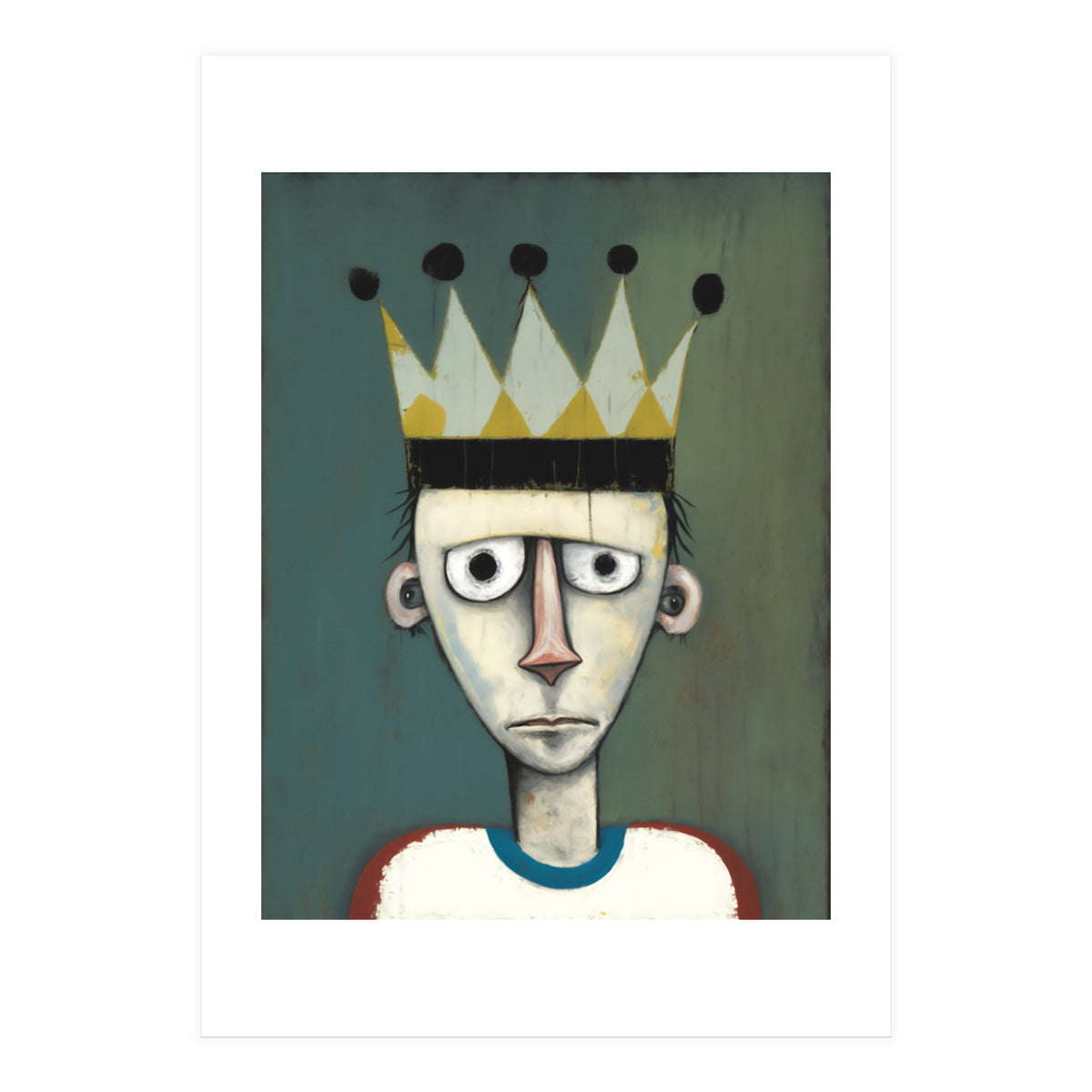 Footballer In A Crown (Print Only)
