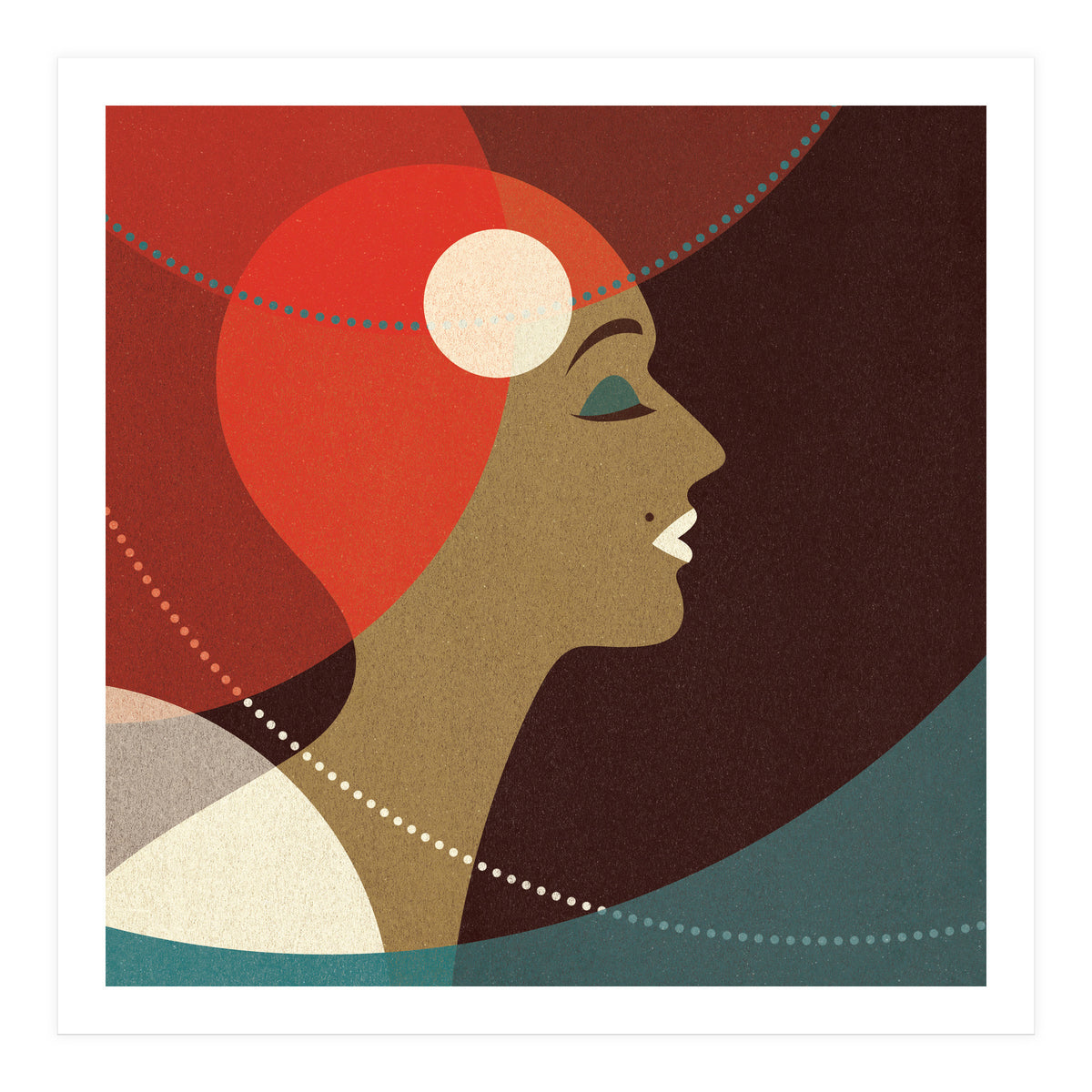 Venn Deco (Gold) (Print Only)