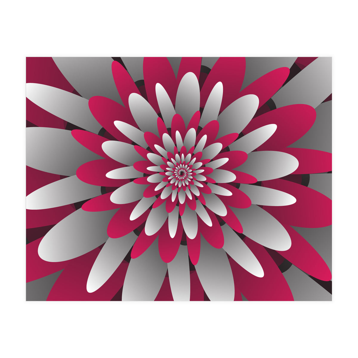 Paper Cut Flower Spiral (Print Only)