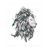 Poetic Lion Turquoise (Print Only)