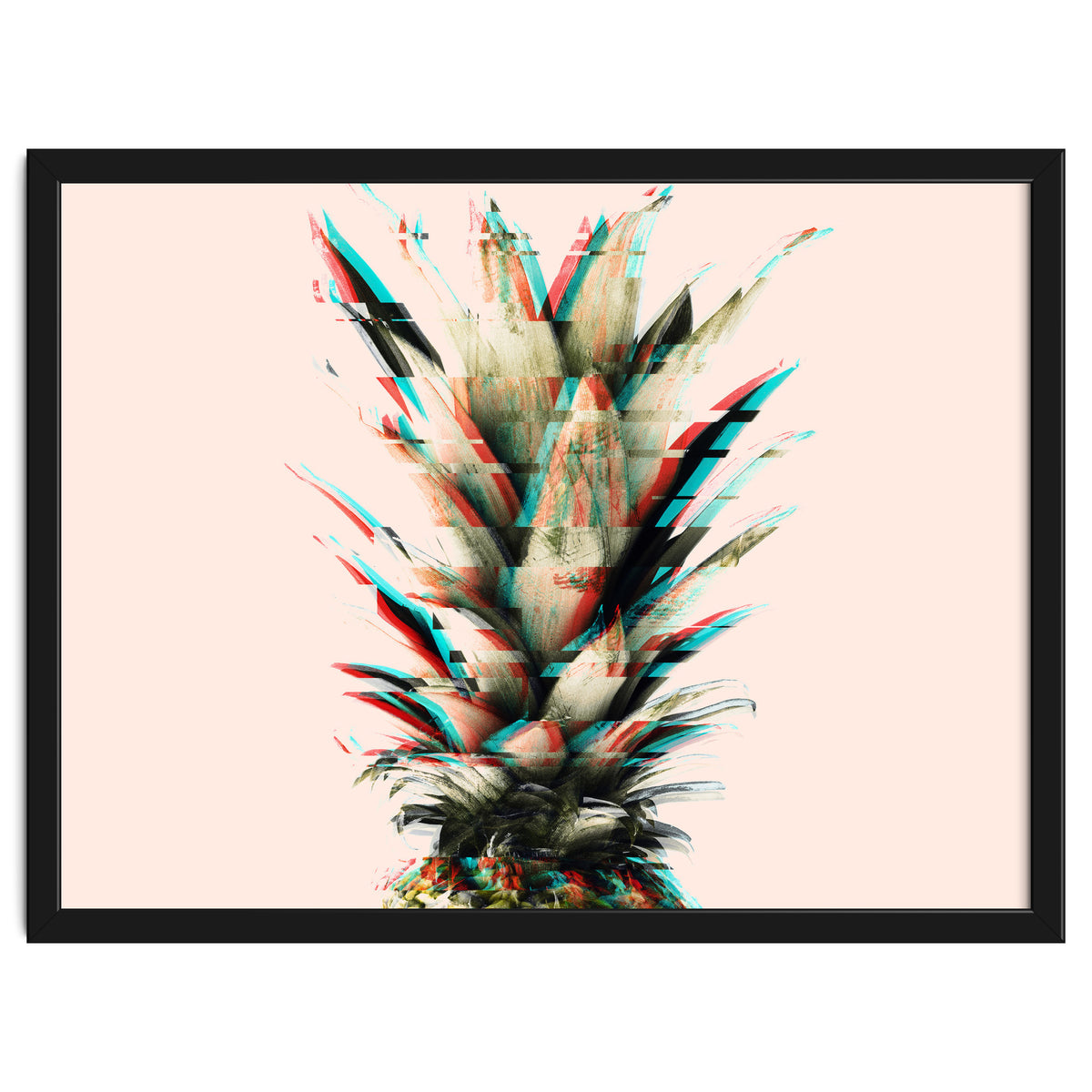 Glitch pineapple pink