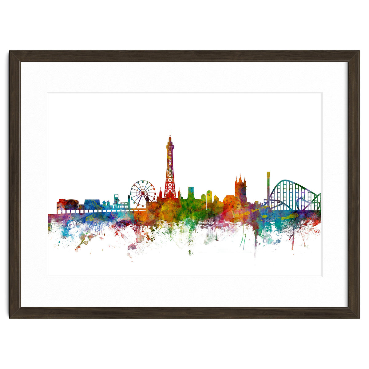 Blackpool England Skyline