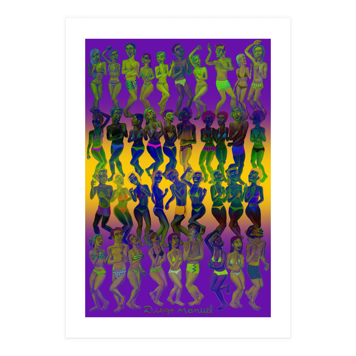 Bailando En La Playa 3 (Print Only)