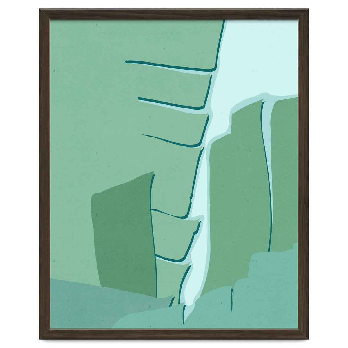 Abstract Banana Leaves One - Greener Eden