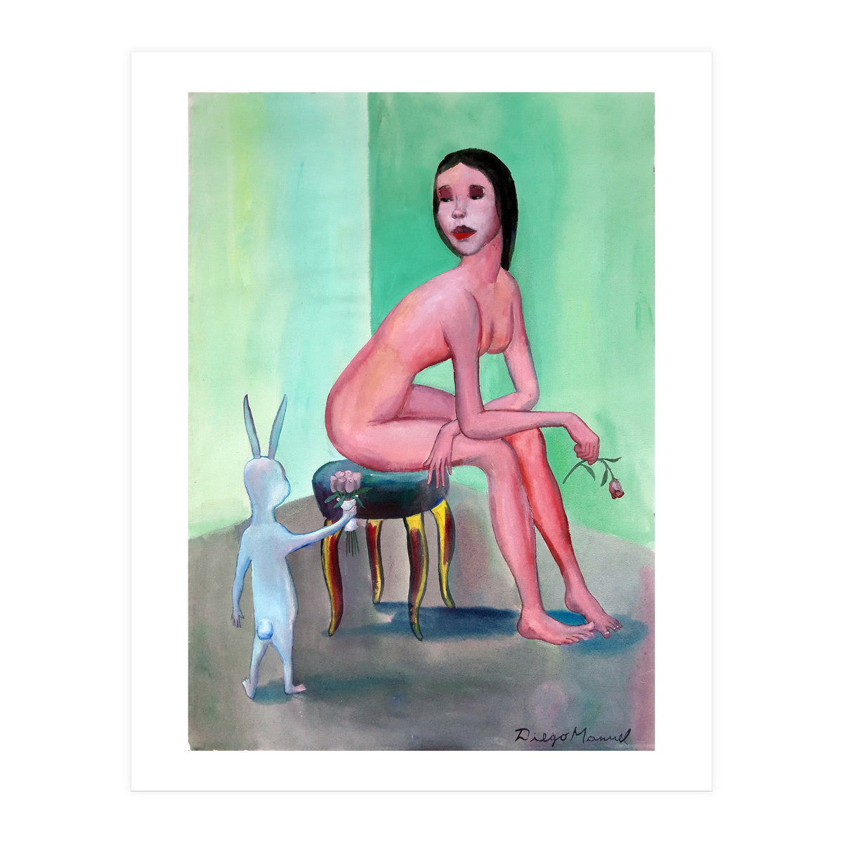 Conejo Enamorado 1 (Print Only)