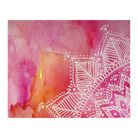 Abstract mandala tye-die - pink (Print Only)