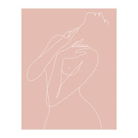 wake woman line-pink (Print Only)
