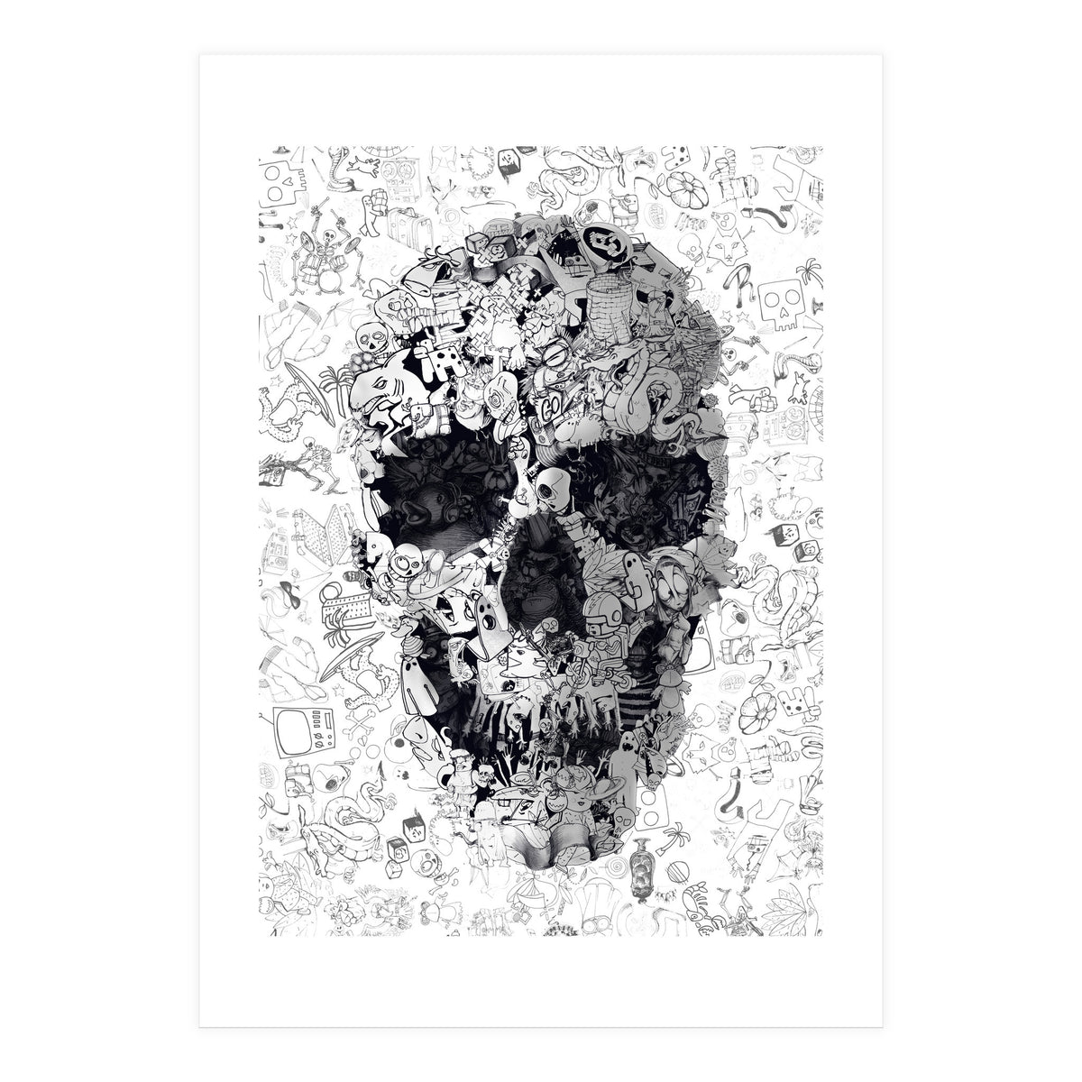 Doodle Skull (Print Only)