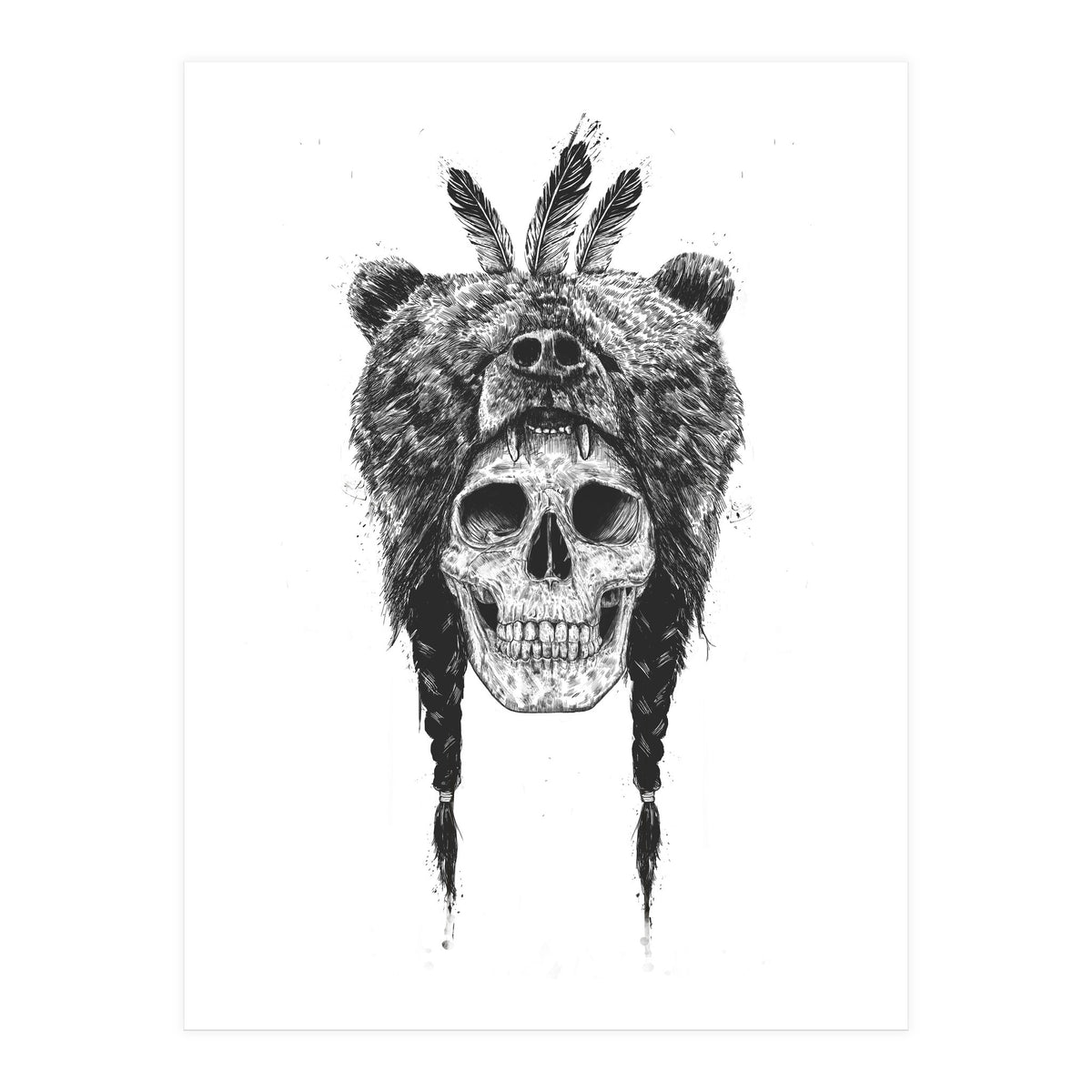 Dead Shaman Bw (Print Only)