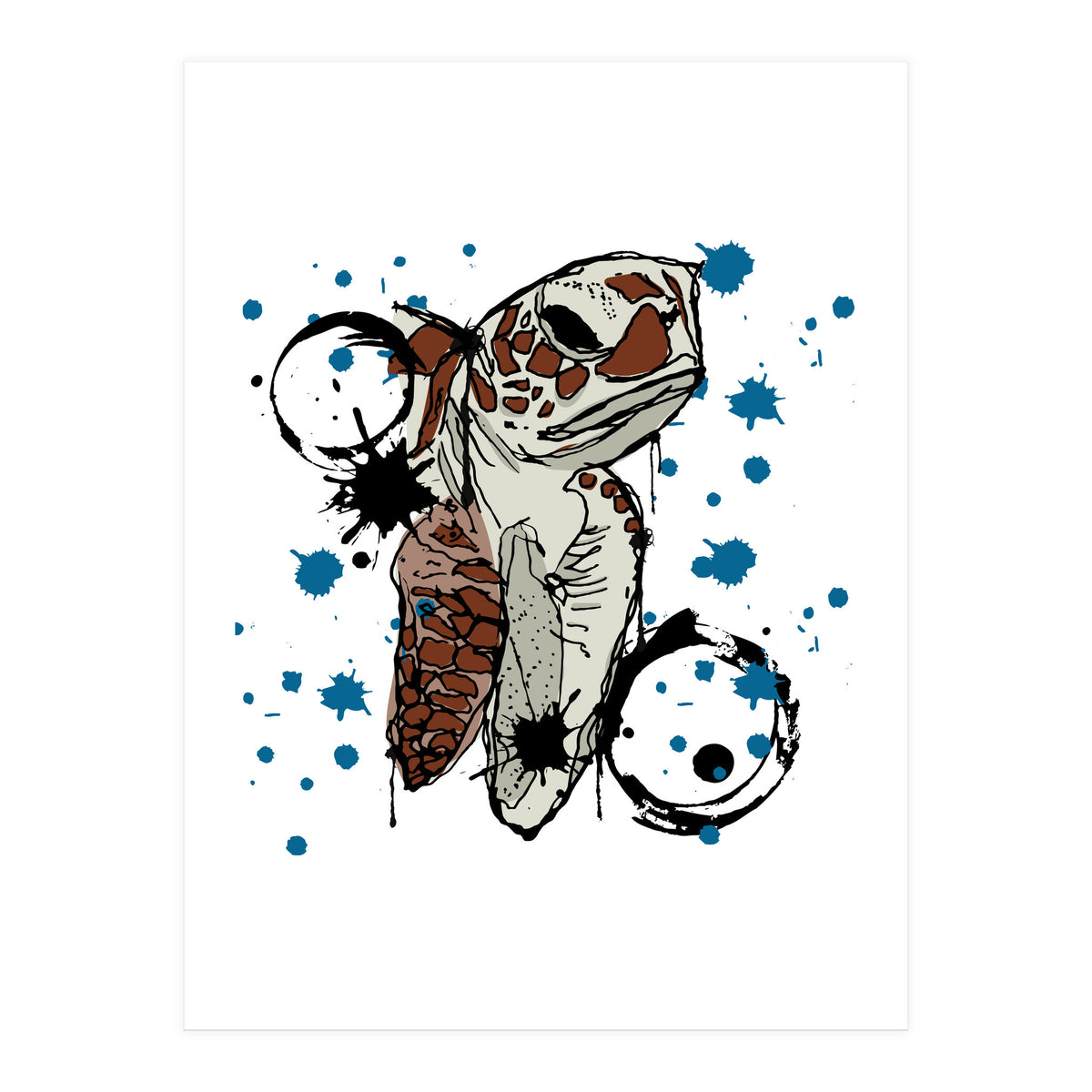 Sea Turtle Sketch (Print Only)