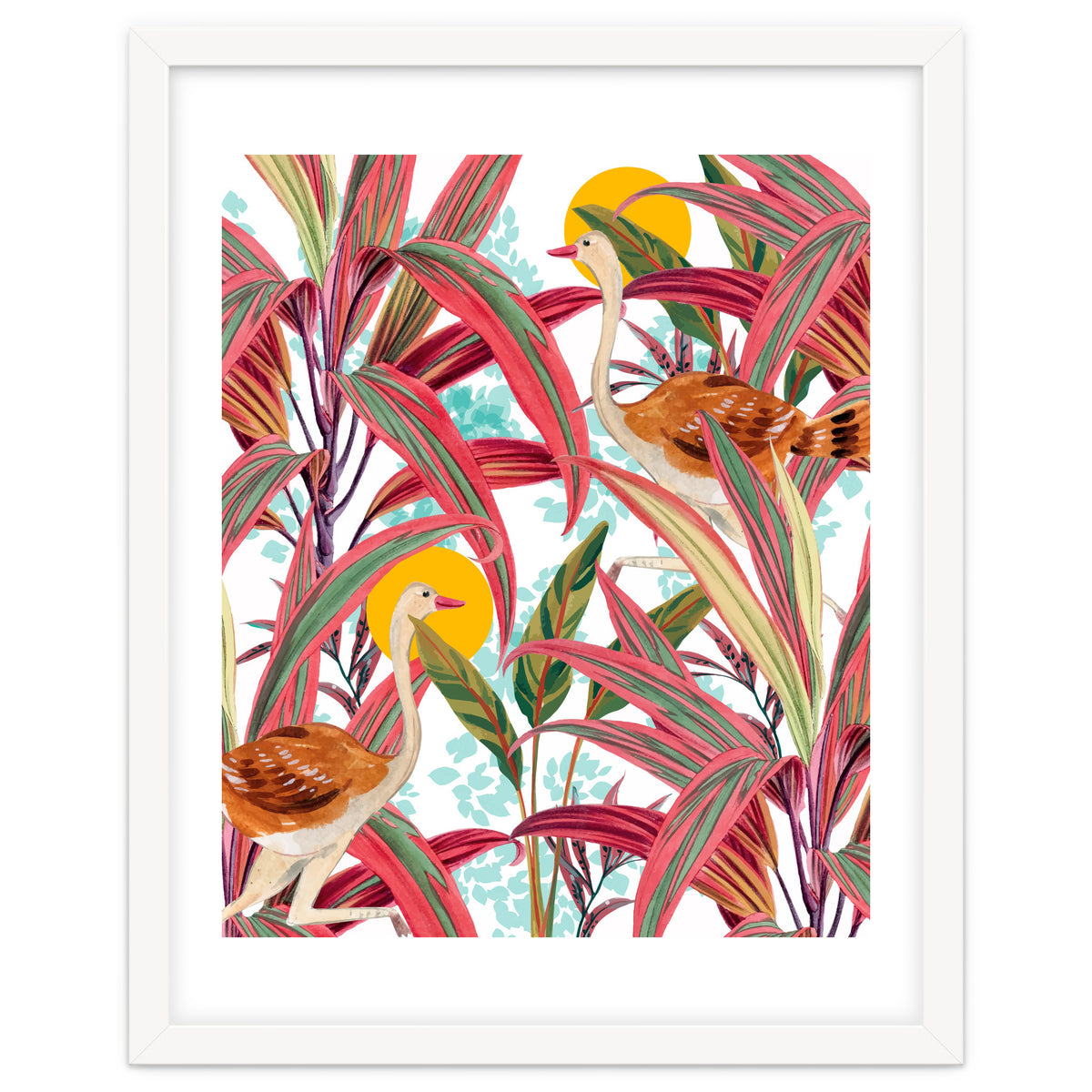 Faith Is The Bird That Feels The Light When The Dawn Is Still Dark, Vintage Botanical Nature Painting Jungle