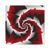 Abstract Geometric Red Graphics (Print Only) thumbnail