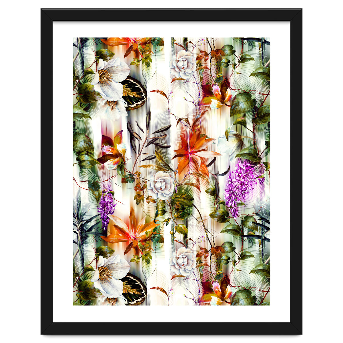 Abstract Motion Blur Floral