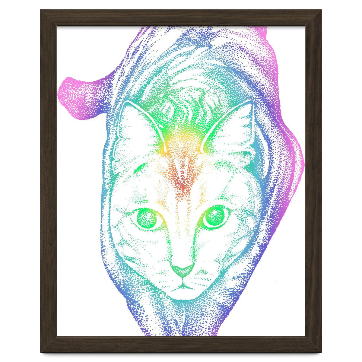 Rainbow Pastel Cat