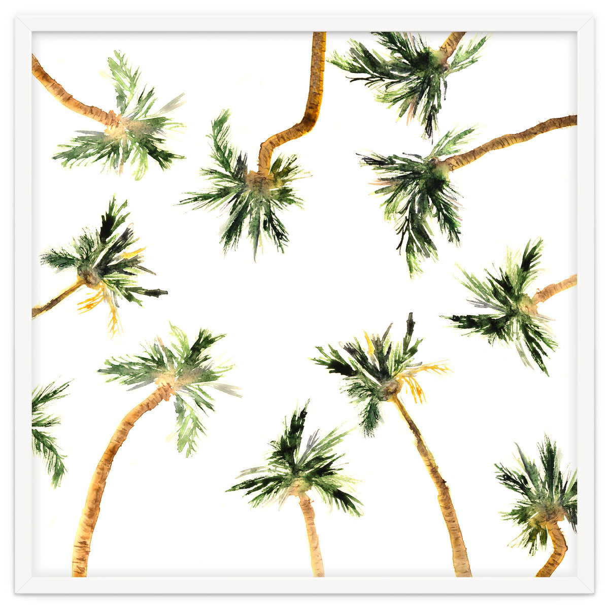 Under the coconut palms || watercolor