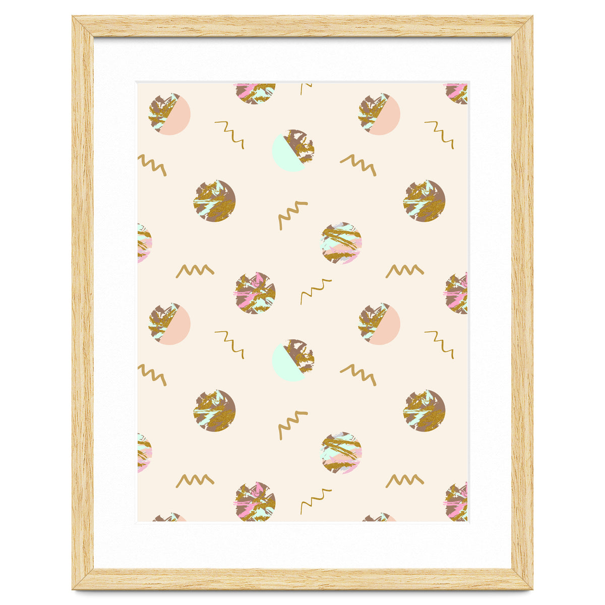 Abstract geometric vector painting